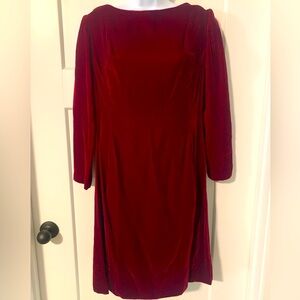Vintage red velvet party dress size 6